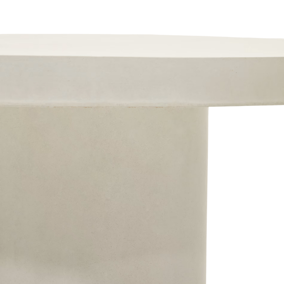 Porto Concrete Indoor/Outdoor Dining Table White - Urban Lifestyle Furniture