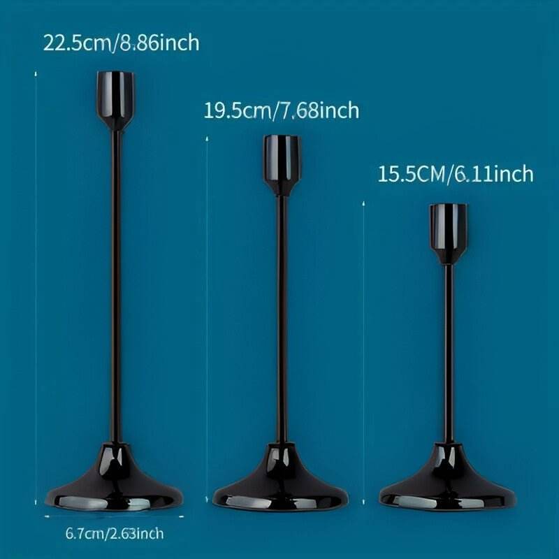 Set Of 6 Candle Holders, Black - Urban Lifestyle Furniture