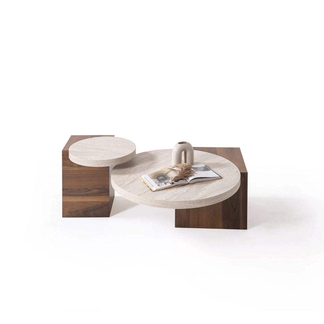 Supreme Coffee Table Set Walnut - Urban Lifestyle Furniture