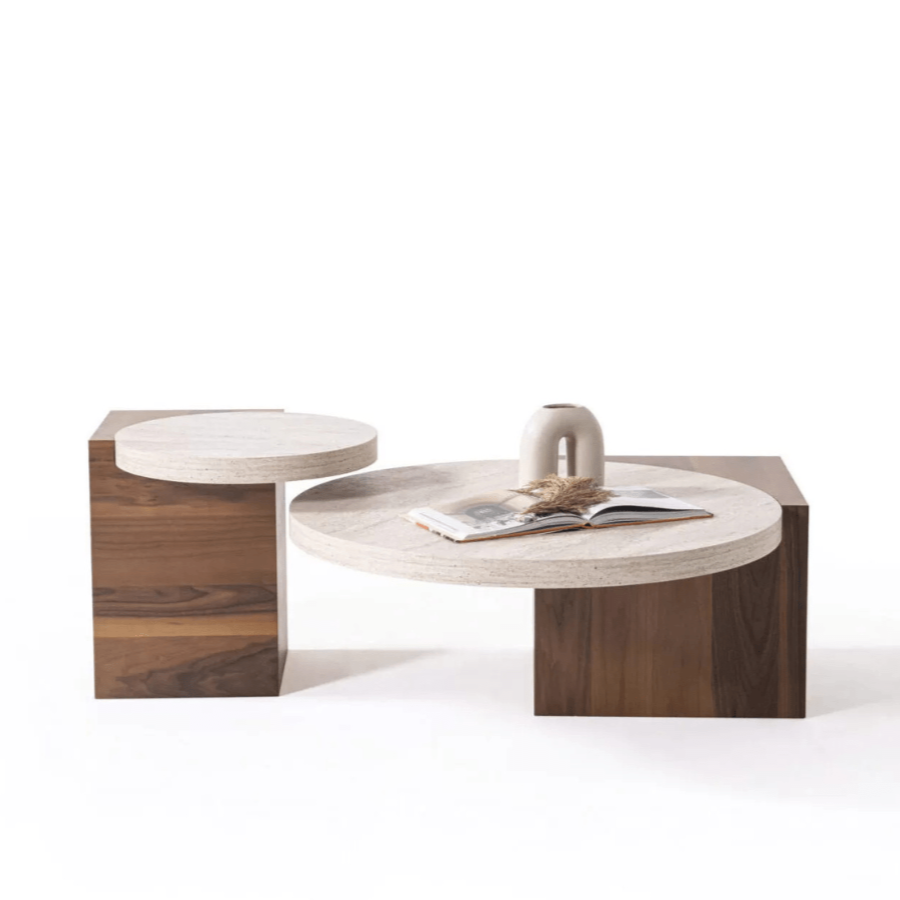 Supreme Coffee Table Set Walnut - Urban Lifestyle Furniture
