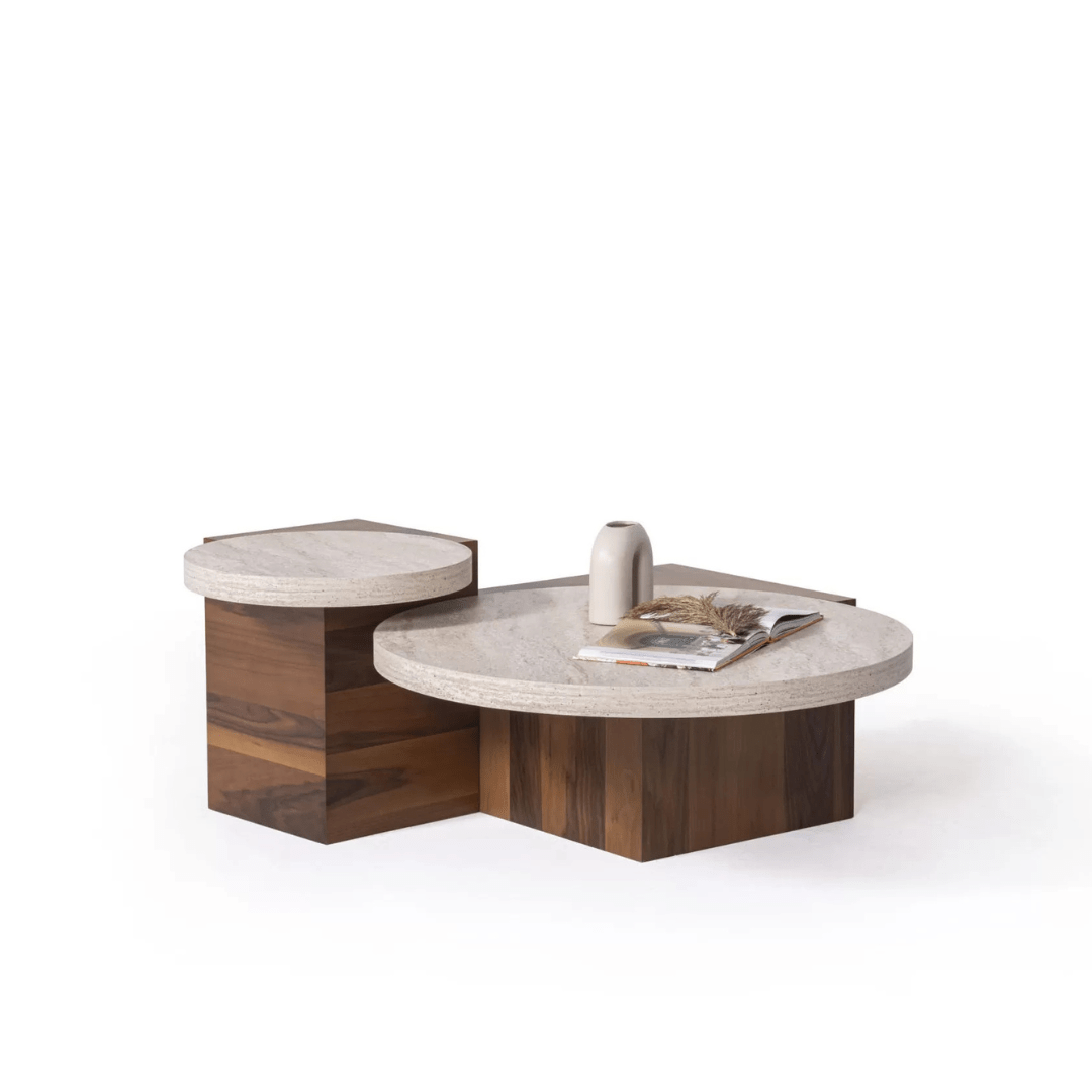 Supreme Coffee Table Set Walnut - Urban Lifestyle Furniture
