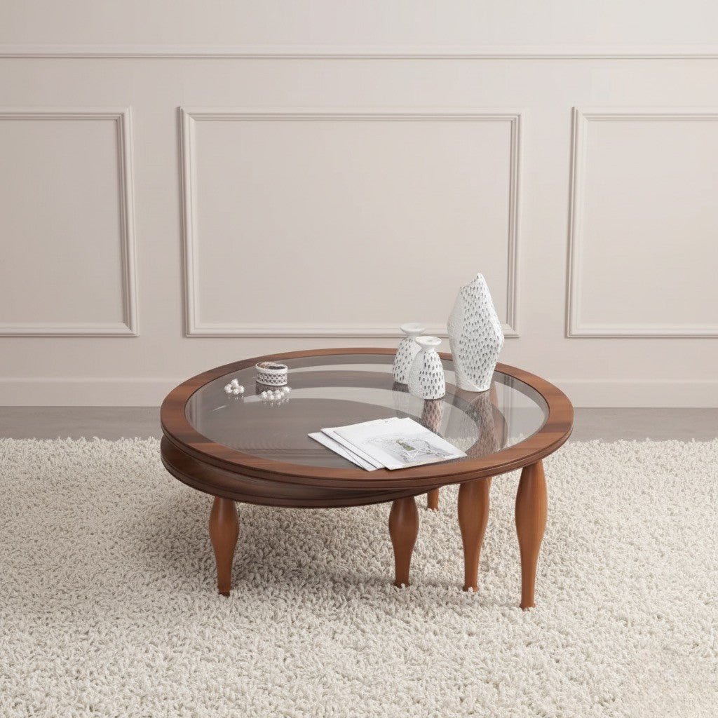 Tahira Wooden Rotating Coffee Table - Urban Lifestyle Furniture