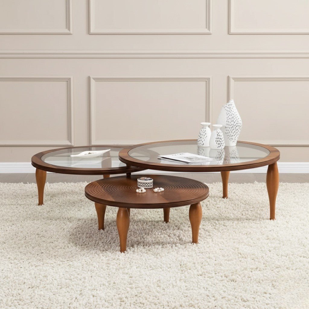 Tahira Wooden Rotating Coffee Table - Urban Lifestyle Furniture