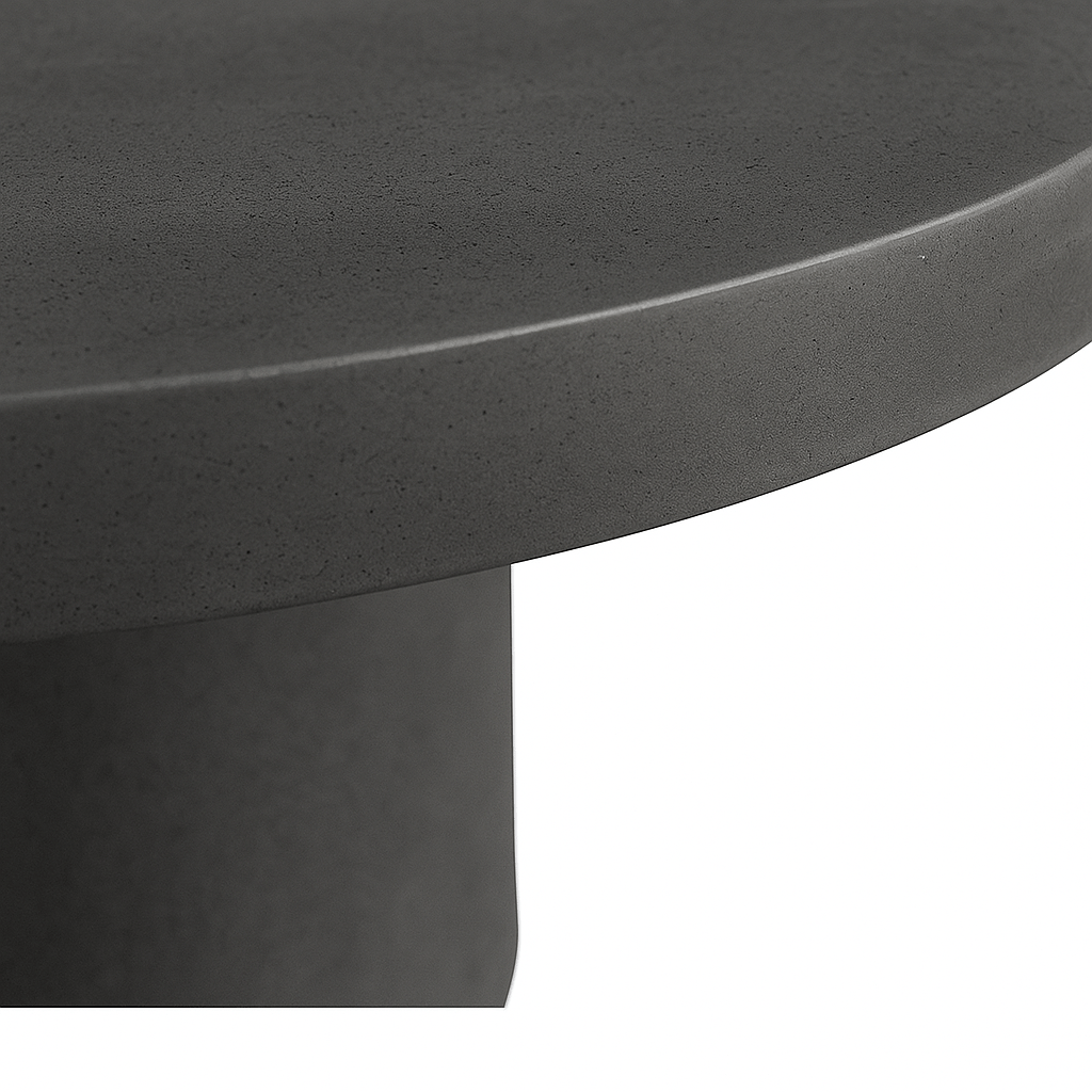 Tulip Concrete Indoor/Outdoor Dining Table Black - Urban Lifestyle Furniture