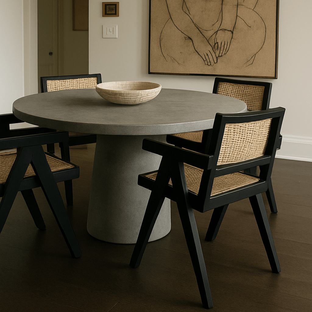 Tulip Concrete Indoor/Outdoor Dining Table Grey - Urban Lifestyle Furniture
