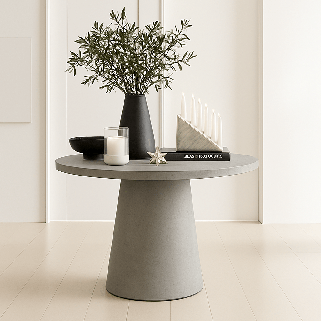 Tulip Concrete Indoor/Outdoor Dining Table Grey - Urban Lifestyle Furniture