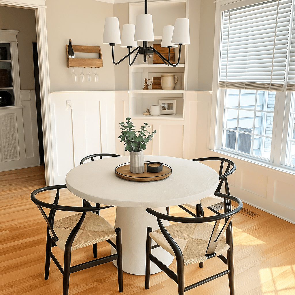 Tulip Concrete Indoor/Outdoor Dining Table White - Urban Lifestyle Furniture