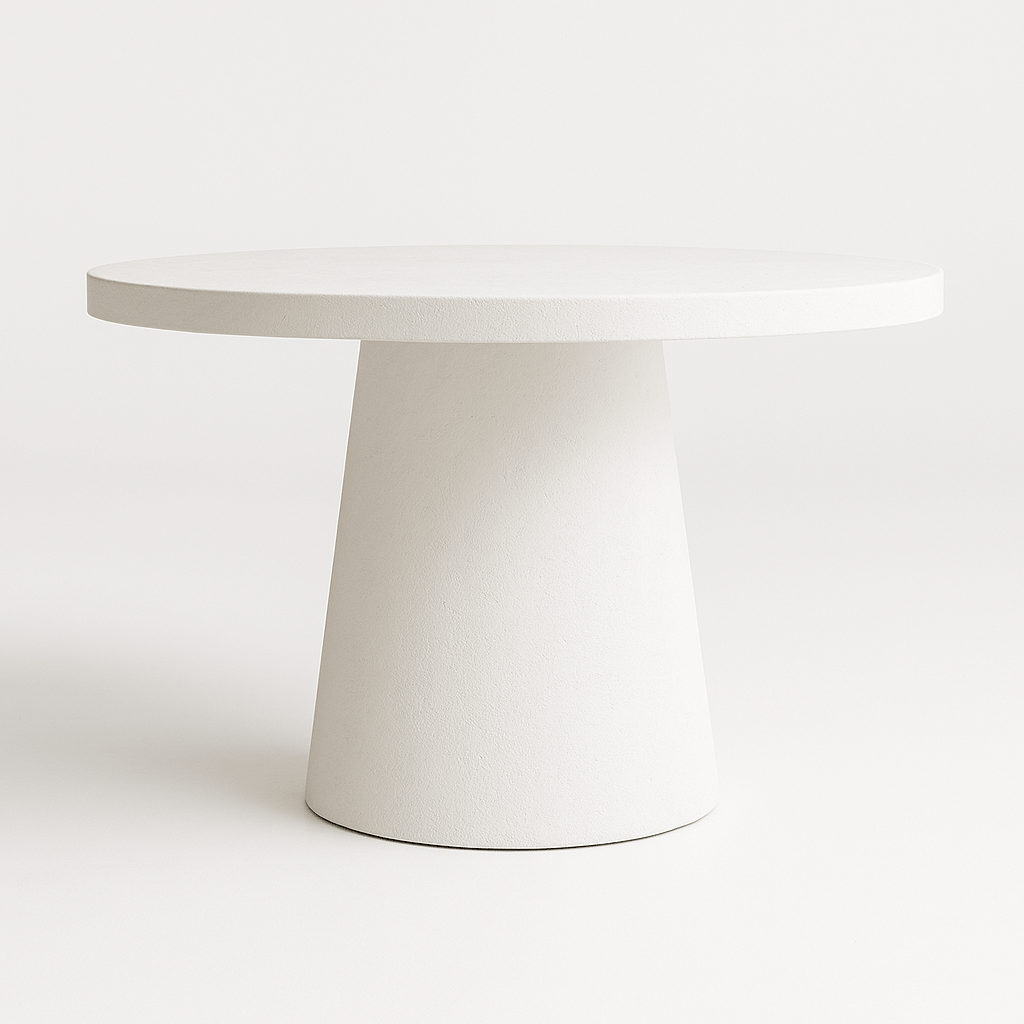 Tulip Concrete Indoor/Outdoor Dining Table White - Urban Lifestyle Furniture