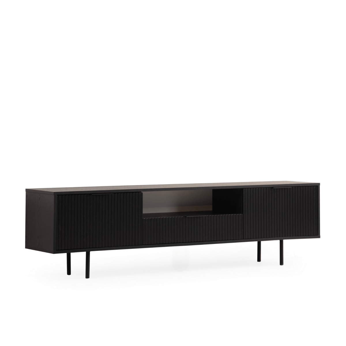 Zara Tv Unit Black 200cm - Urban Lifestyle Furniture