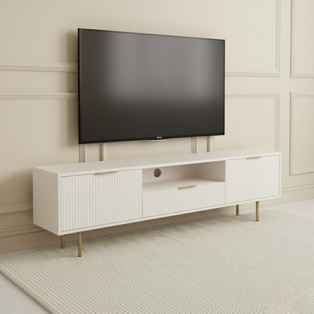 Zara Tv Unit Cream 200cm - Urban Lifestyle Furniture