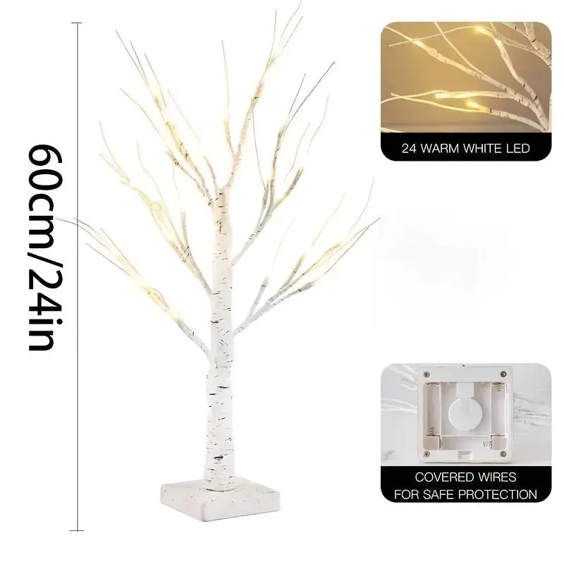 1pc Lighted Birch Tree For Home Decor - Urban Lifestyle Furniture Trading LLC