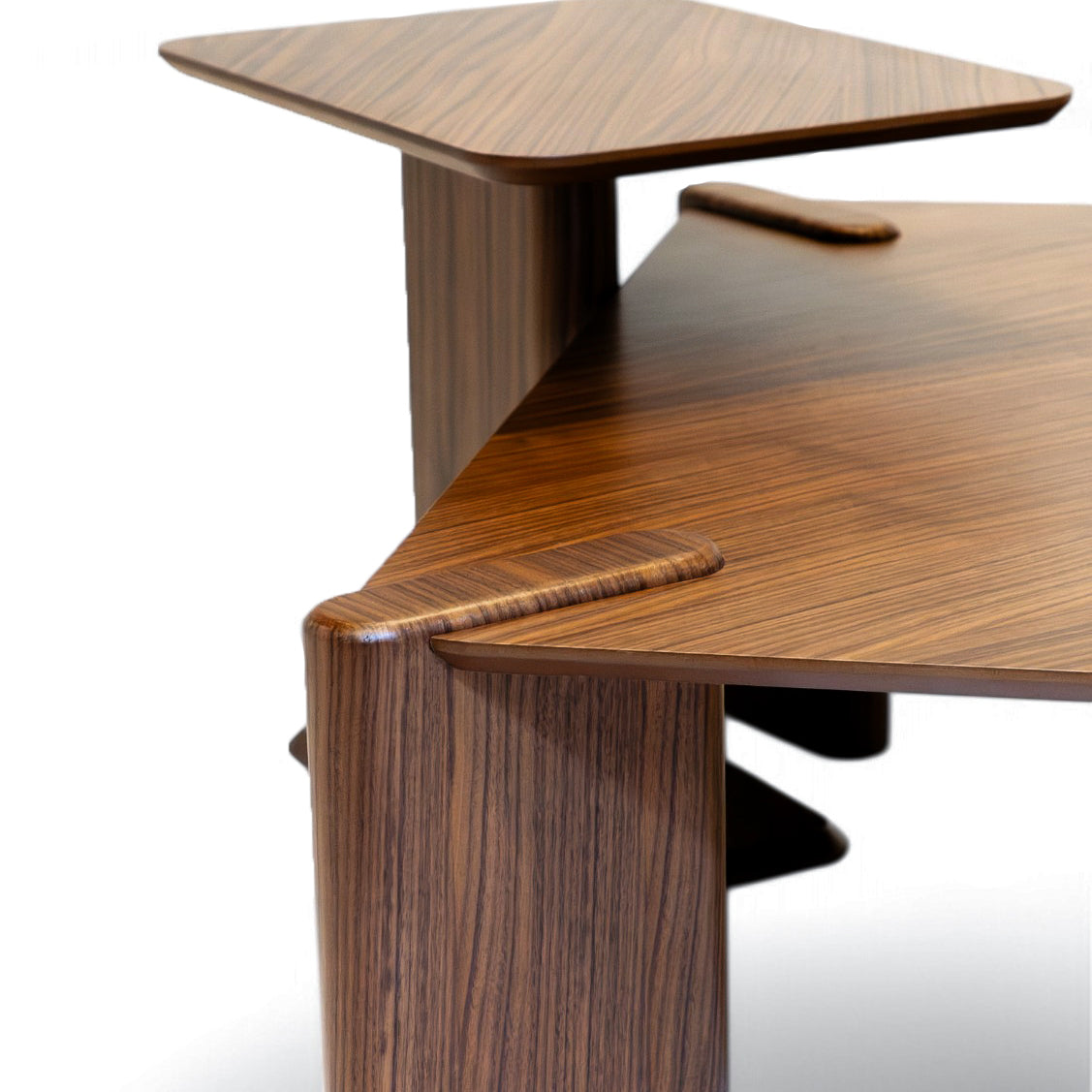 Alva Coffee Table Set Walnut