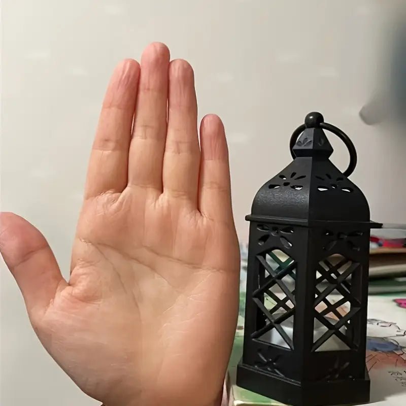 2pcs Flameless Candle Lantern, Vintage Black - Urban Lifestyle Furniture Trading LLC