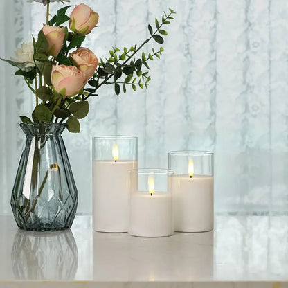 3Pack Smokeless Electronic Candle with Flashing Flame Effect - Urban Lifestyle Furniture