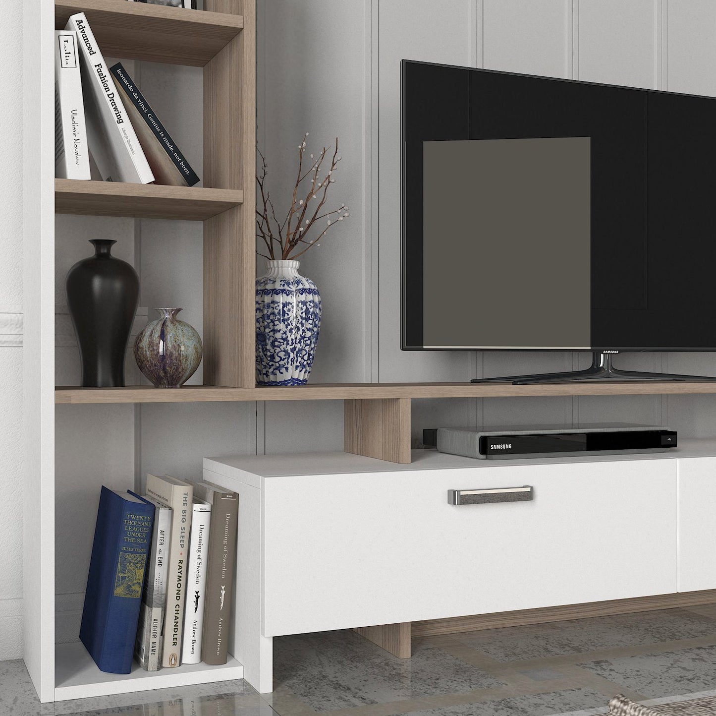 Siena TV Stand White