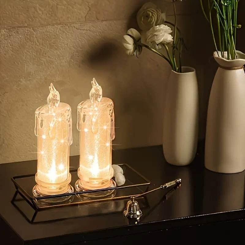 4pcs Acrylic LED Flameless Candles - Urban Lifestyle Furniture