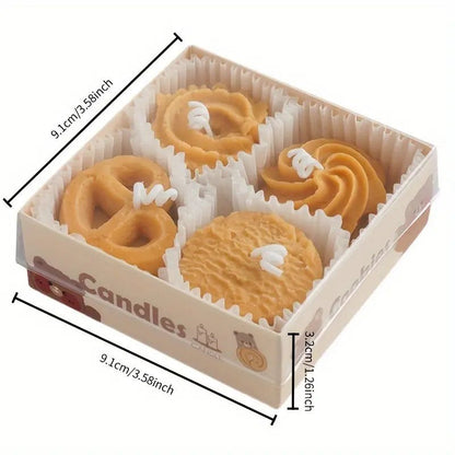 4pcs Aromatherapy Cookie Candle Gift Set - Urban Lifestyle Furniture Trading LLC