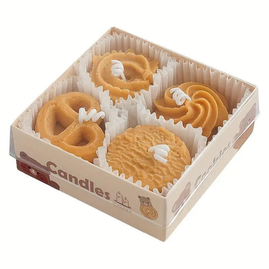 4pcs Aromatherapy Cookie Candle Gift Set - Urban Lifestyle Furniture Trading LLC