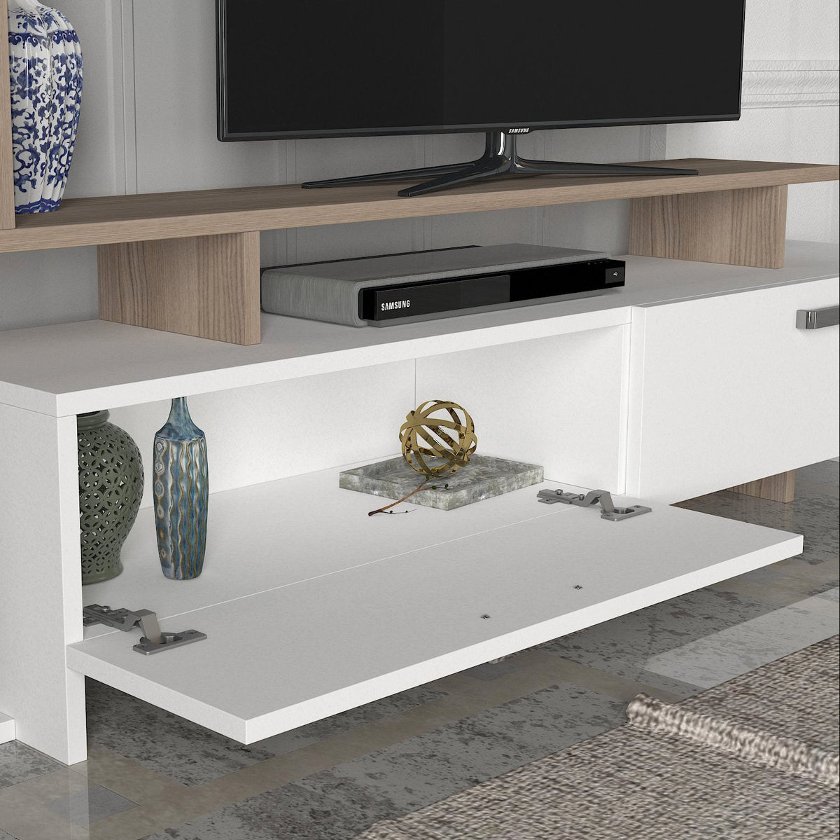 Siena TV Stand White
