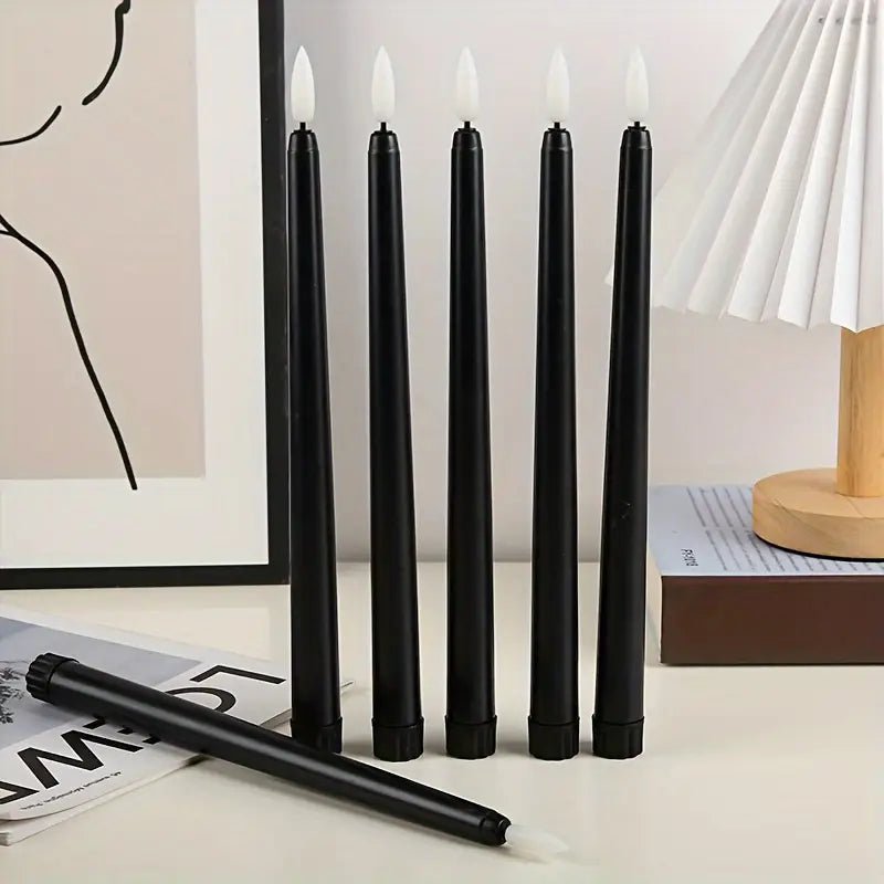 6pcs Flameless Black Color Tape LED Candles - Urban Lifestyle Furniture Trading LLC