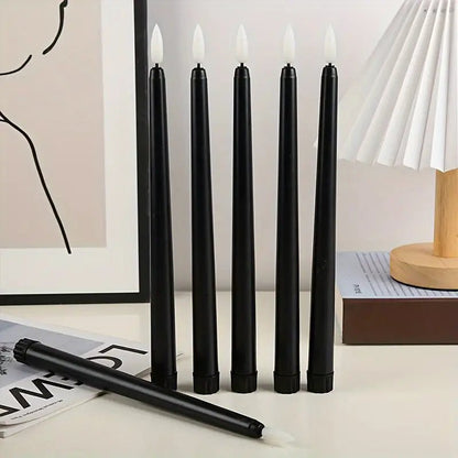 6pcs Flameless Black Color Tape LED Candles - Urban Lifestyle Furniture Trading LLC