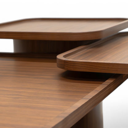 Rodir Coffee Table Set Walnut
