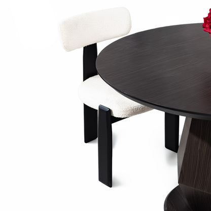 Dolce Round Dining Table Black
