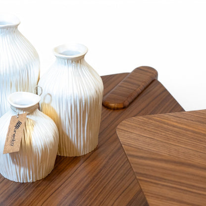 Alva Coffee Table Set Walnut