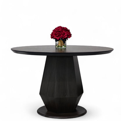 Dolce Round Dining Table Black