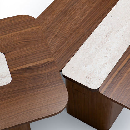 Namba Coffee Table Set Walnut