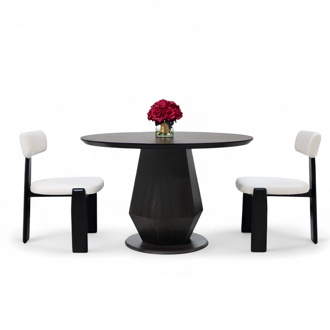 Dolce Round Dining Table Black