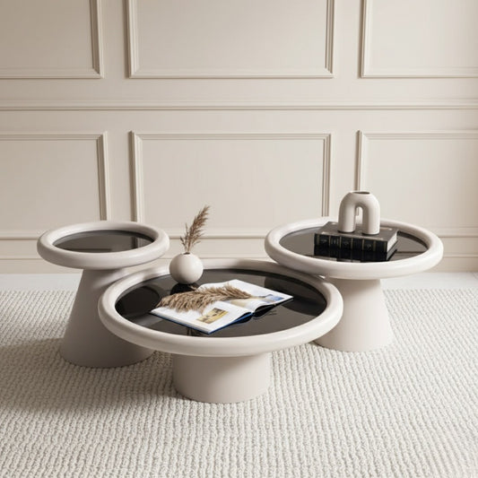 Intense Sand Black Coffee Table Set