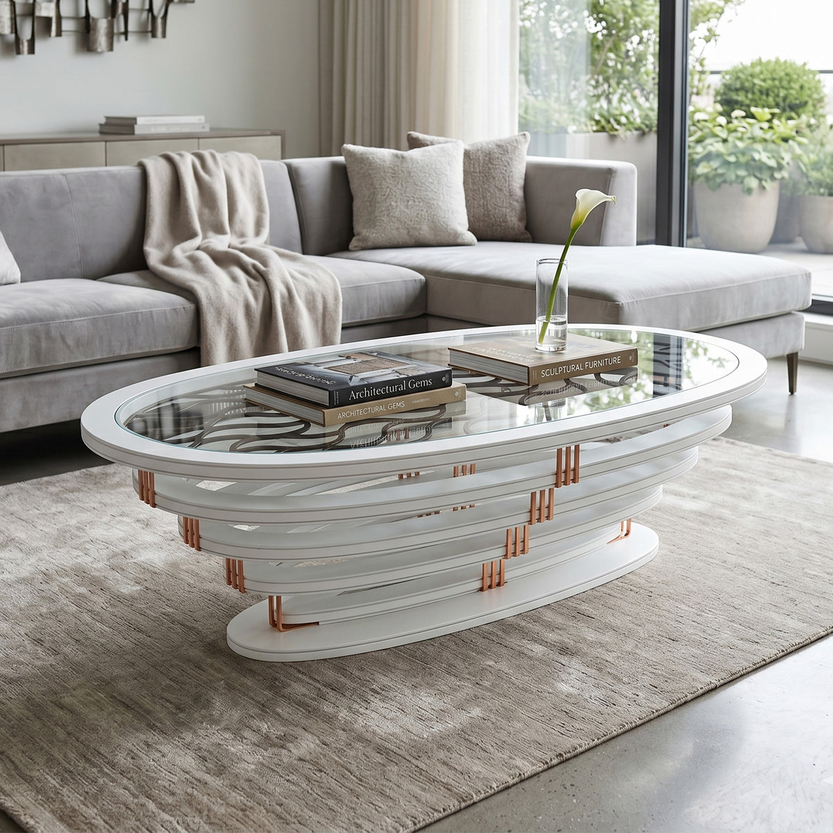 Liwa White Coffee Table