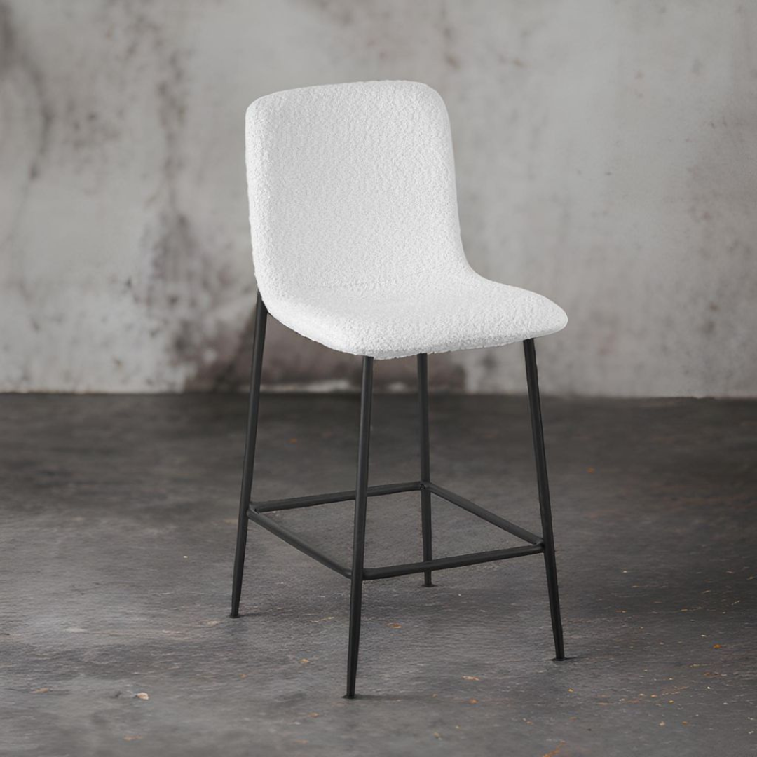 Palmas White Counter Chair