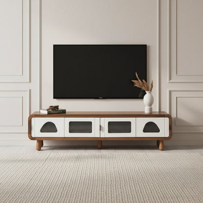 Advent Tv Unit Walnut Cream 200cm - Urban Lifestyle Furniture