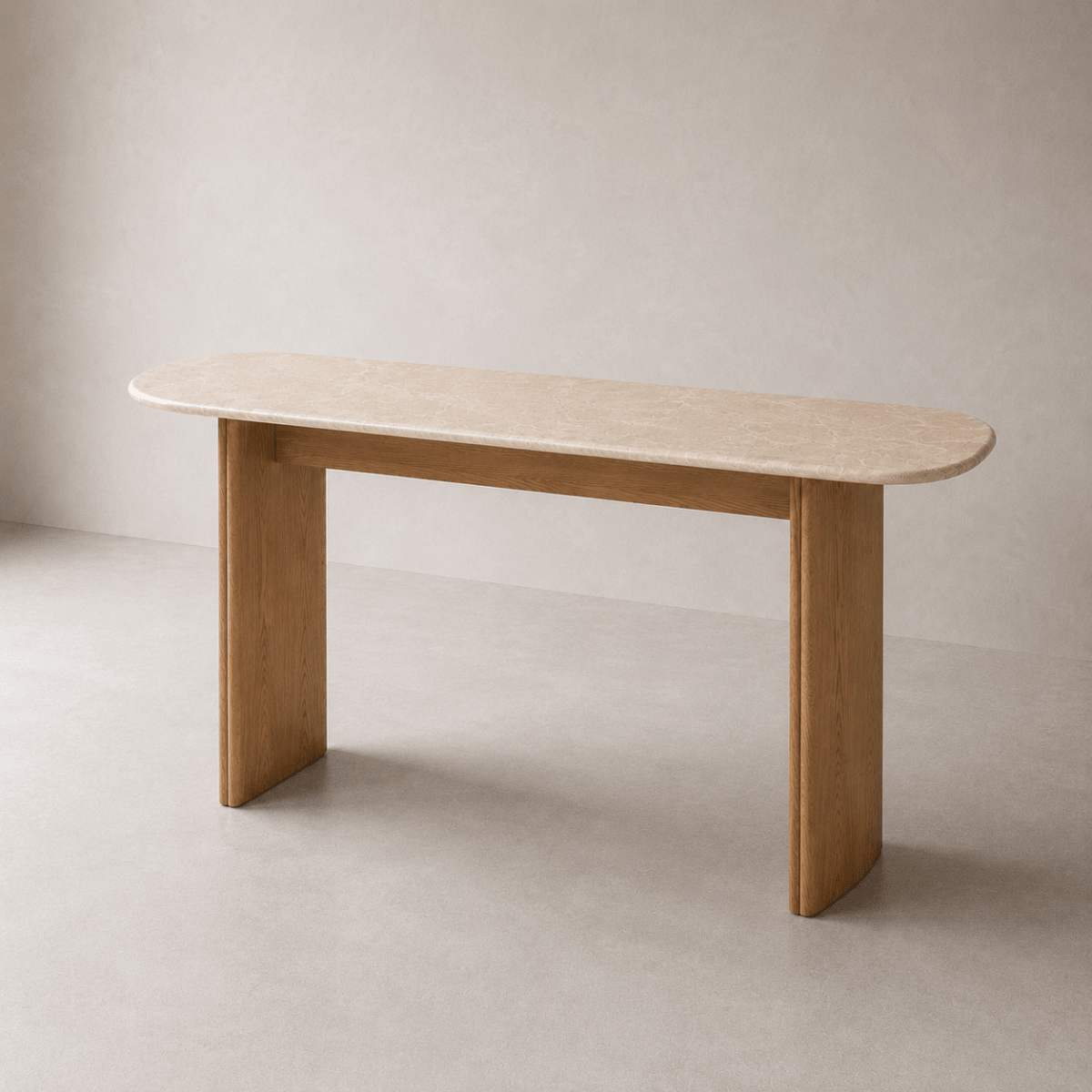 Arabia Marble Console Table Beige - Urban Lifestyle General Trading LLC