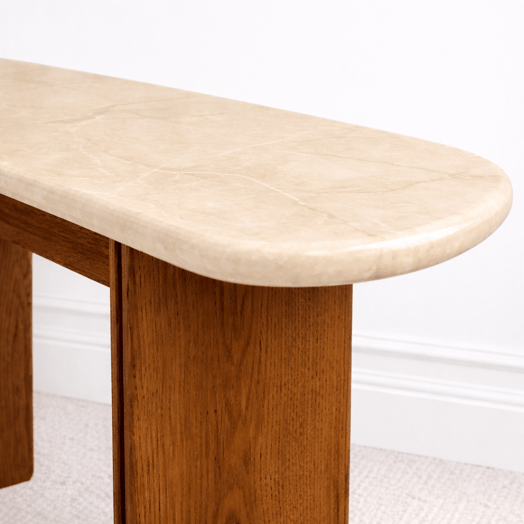 Arabia Marble Console Table Beige - Urban Lifestyle