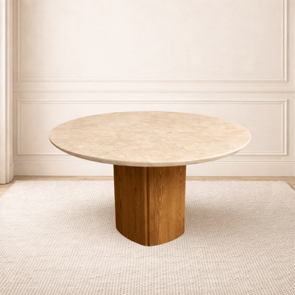 Arabia Marble Dining Table Beige - Urban Lifestyle