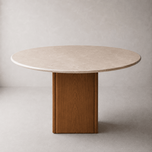 Arabia Marble Dining Table Beige - Urban Lifestyle General Trading LLC