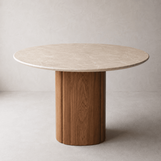 Arabia Marble Dining Table Beige - Urban Lifestyle General Trading LLC