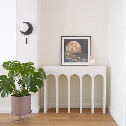 Arch White Console Table - Urban Lifestyle Furniture Trading LLC