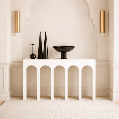 Arch White Console Table - Urban Lifestyle