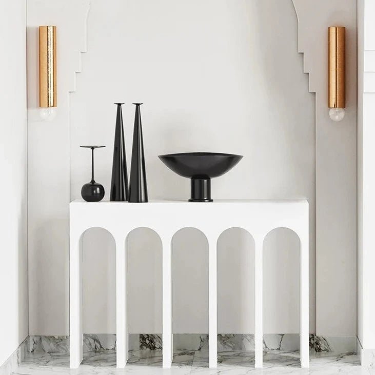 Arch White Console Table - Urban Lifestyle Furniture Trading LLC