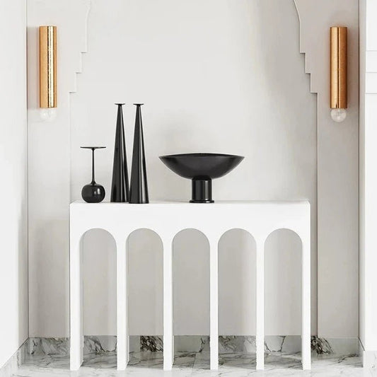 Arch White Console Table - Urban Lifestyle Furniture Trading LLC