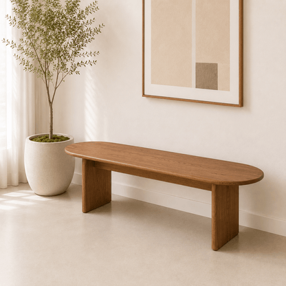 Arden Wooden Bench Brown - Urban Lifestyle General Trading LLC