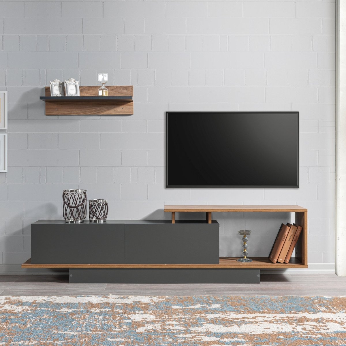 Ashford TV Unit with Wall Shelves - Urban Lifestyle General Trading LLC