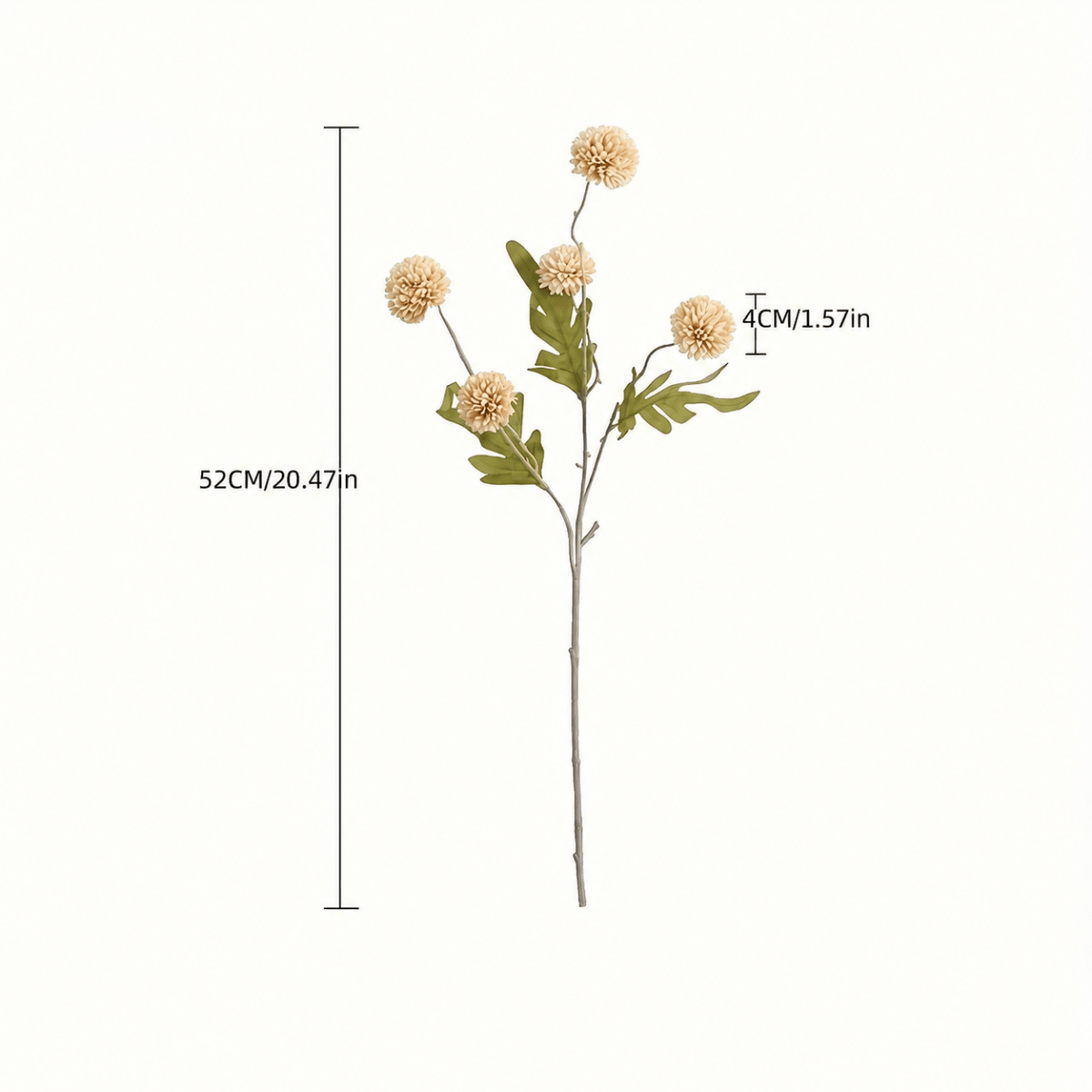 Autumn Cream Dandelion Artificial Flowers – 12pcs - Urban Lifestyle General Trading LLC