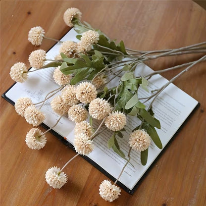 Autumn Cream Dandelion Artificial Flowers – 12pcs - Urban Lifestyle General Trading LLC