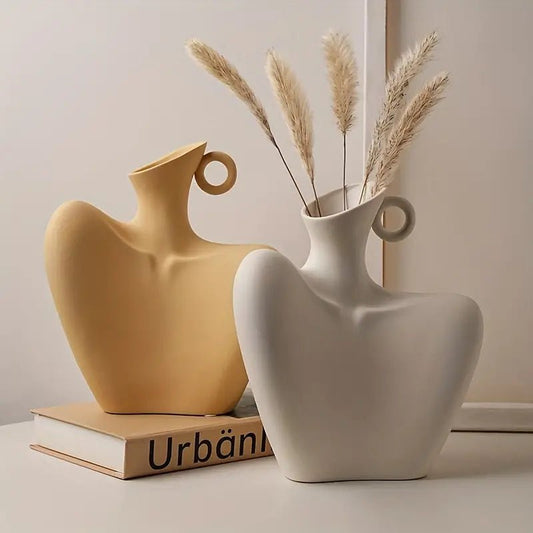Body Collarbone Ceramic Vase - Urban Lifestyle Furniture Trading LLC
