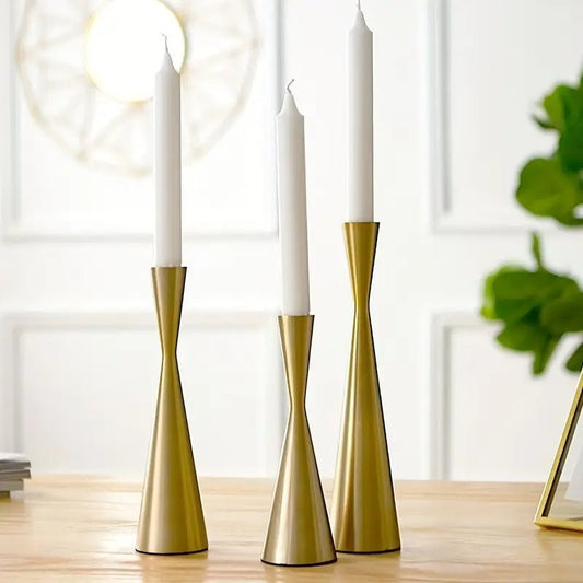 Bronze Set of 3 Candlestick Sets - Urban Lifestyle Furniture